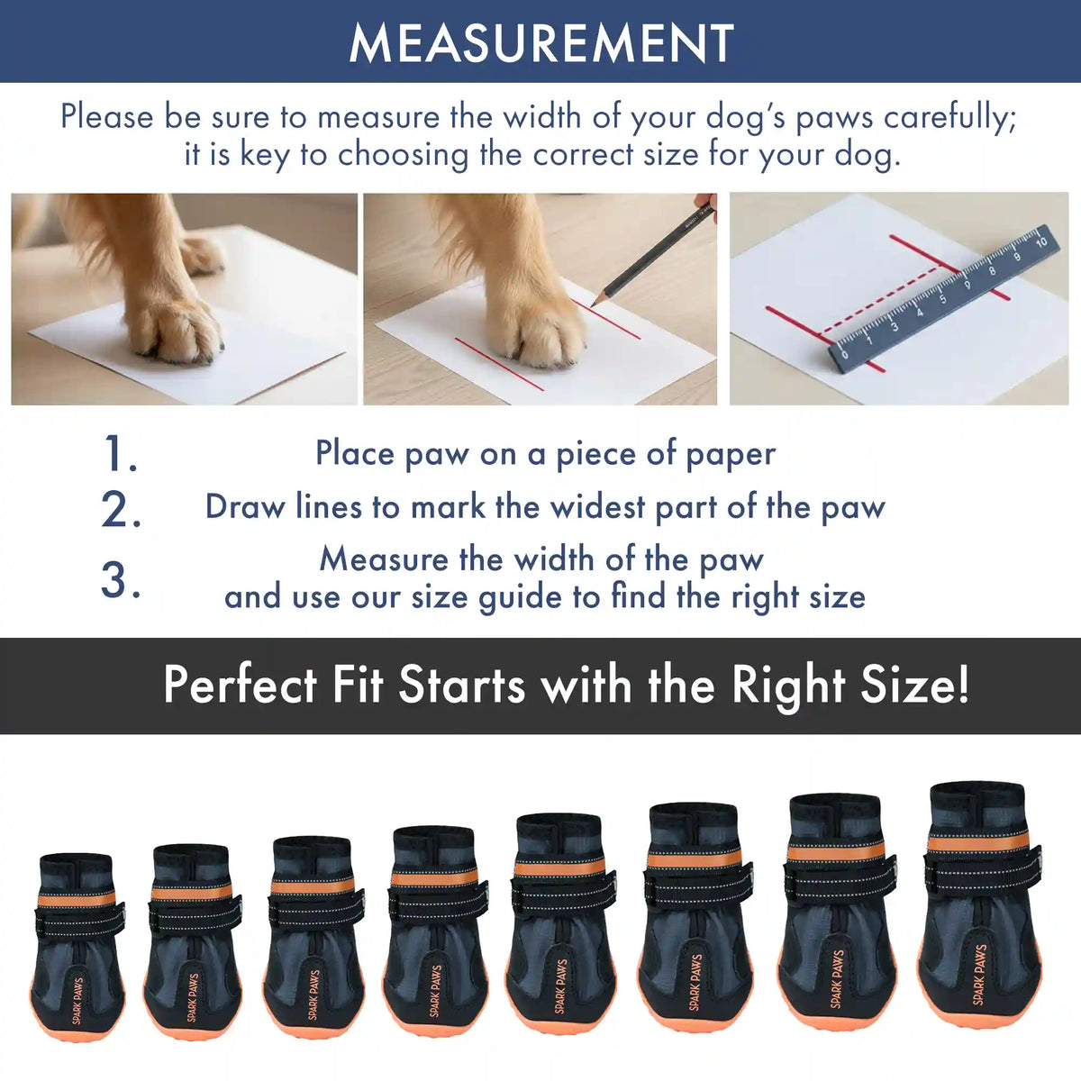 365 All-Season Dog Shoe 4PC Set - Black Orange