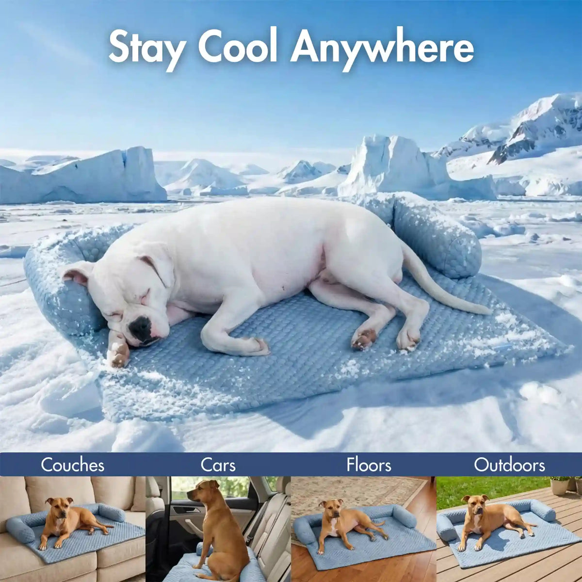 Frostcore™ Cooling Couch Cover Dog Bed and Cooling Mat Sets