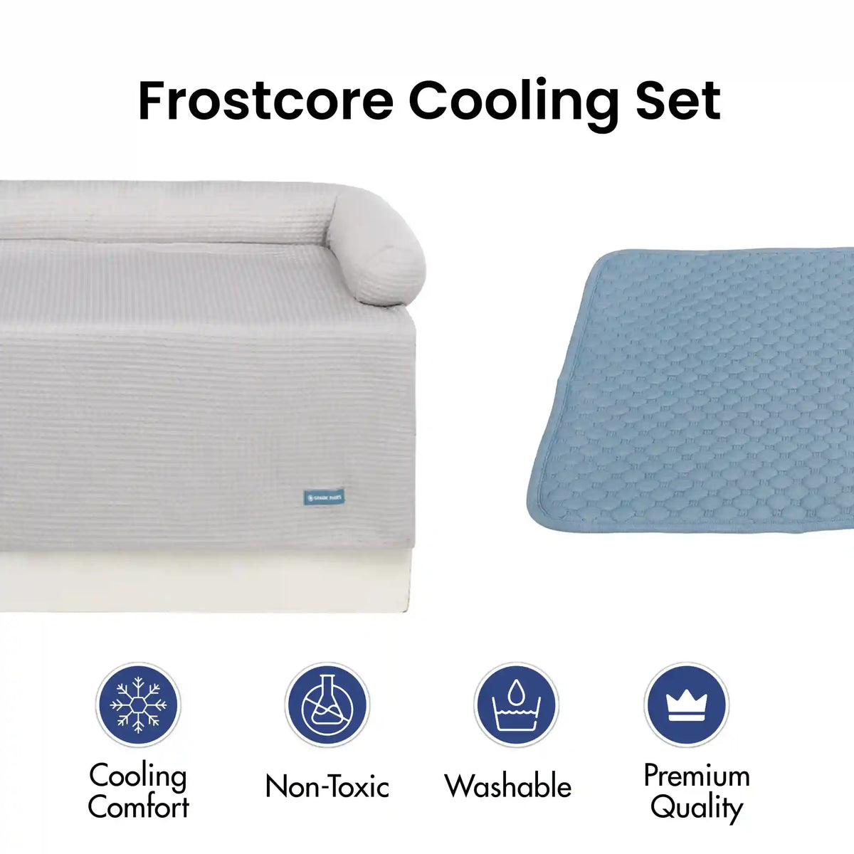 Frostcore™ Cooling Couch Cover Dog Bed and Cooling Mat Sets