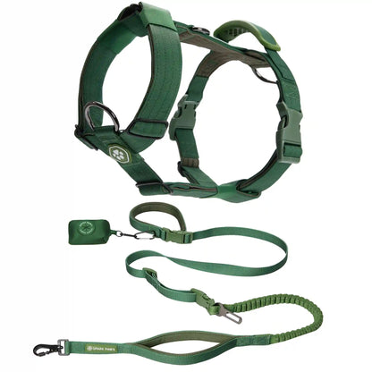 Comfort Control No-Pull Dog Harness and Multipurpose Leash Set - Green